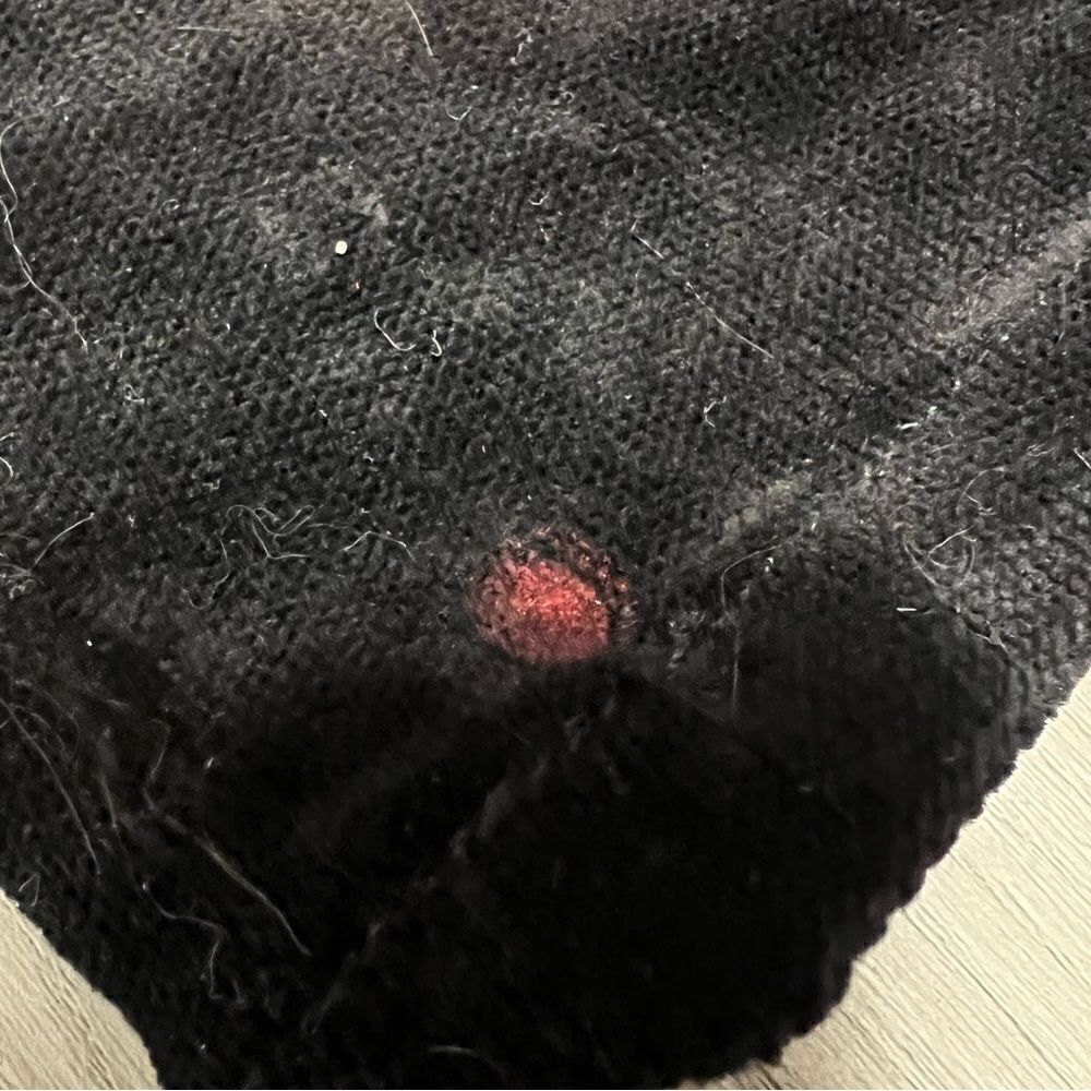 Vintage JNCO flare leg pants in black velvet with red gothic velvet bottoms sz 3 - Picture 11 of 13